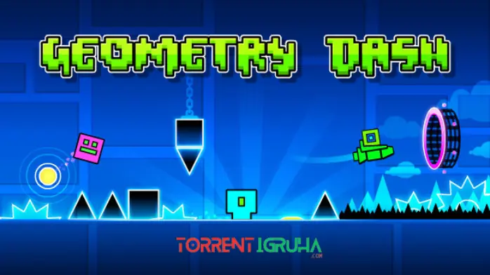 скачать Geometry Dash на пк торрентом игруха